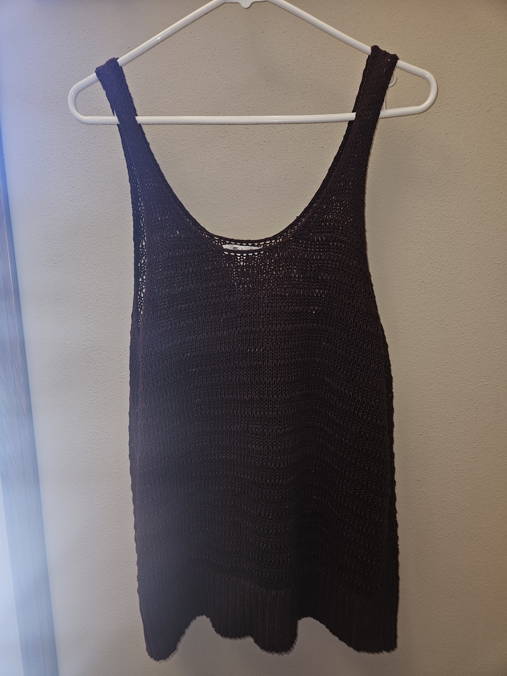 Madewell Maroon Crochet Tank Top